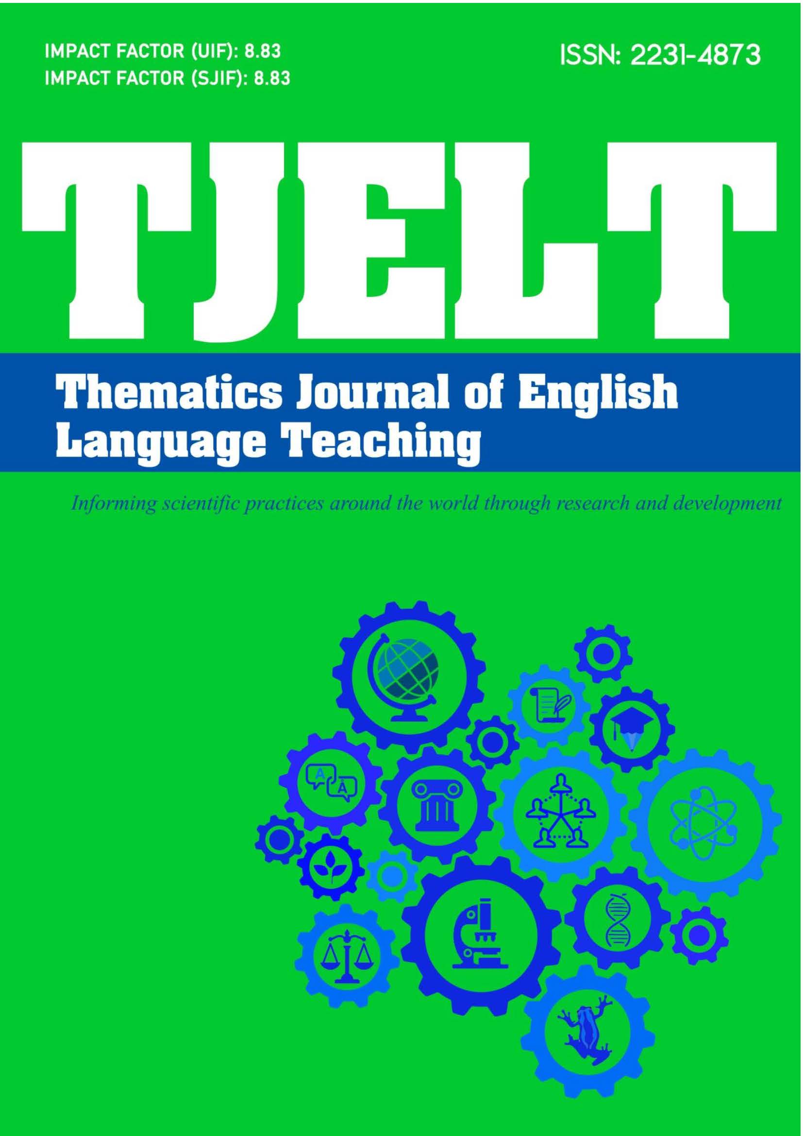 					View Vol. 7 No. 1 (2023): THEMATICS JOURNAL OF ENGLISH LANGUAGE TEACHING
				